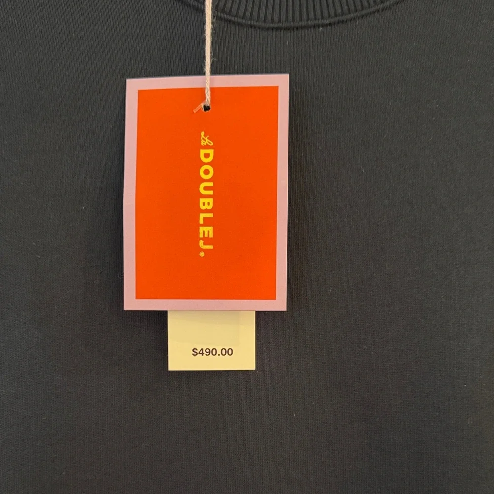 NWT DoubleJ Mixed media sweatshirt Sweater - Picture 3 of 11